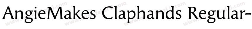 AngieMakes Claphands Regular字体转换